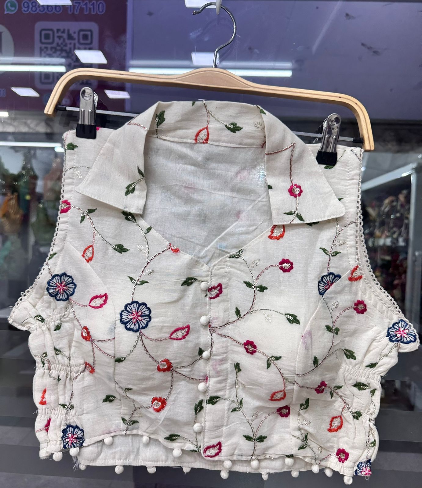 Aarunika Khadi Blouse-Stretchable
